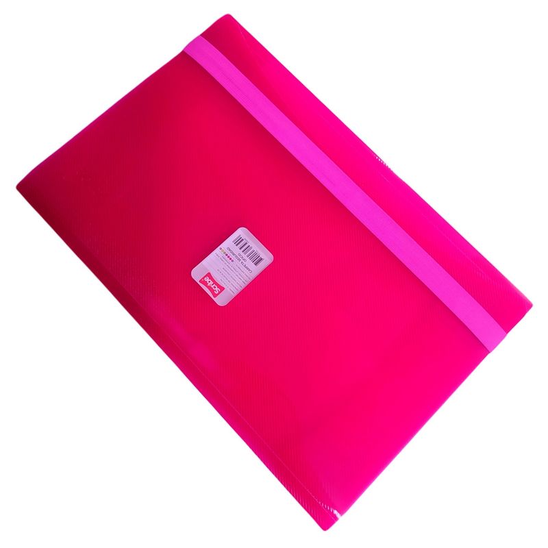 SCRIBE - Carpeta Seguridad Oficio Fucsia Con Gancho X 3 Unidades