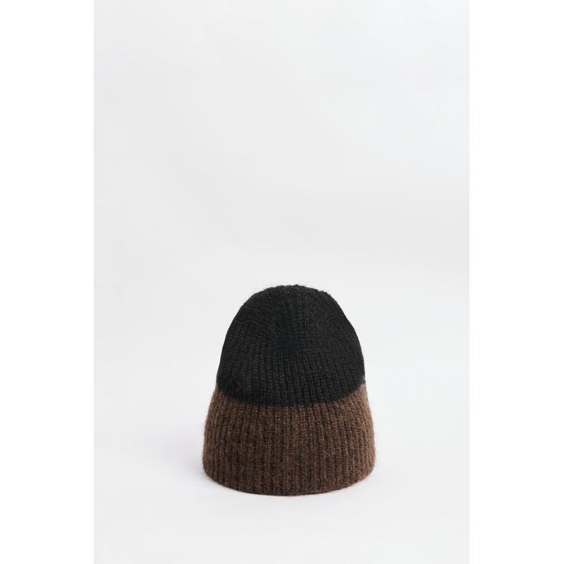 KOAJ - KOAJ Gorro beanie, color doble acanalado. HOMBRE
