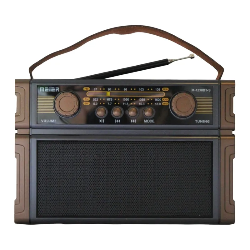 GENERICO - Radio AM FM Portatil Con Bluetooth Y Antena Extensible