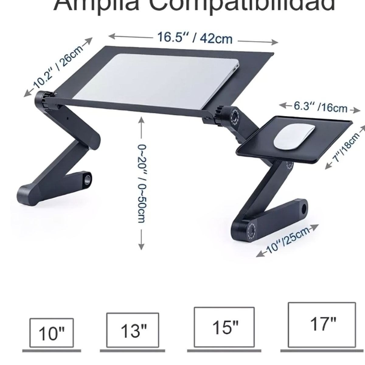 GENERICO - Mesa Ajustable Portátil Multiuso Laptop Table T8