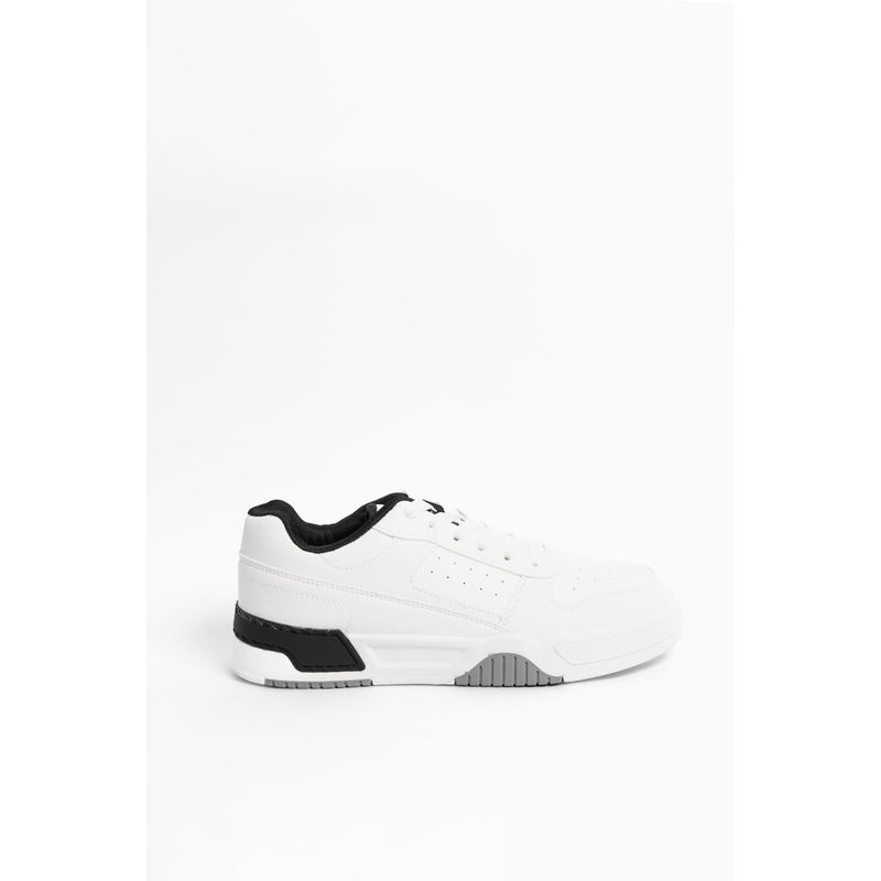 KOAJ - KOAJ Tenis femeninos de plataforma, en color crema y blanco. MUJER