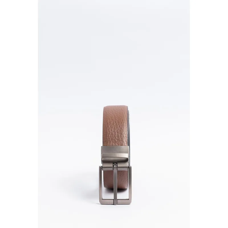 KOAJ - KOAJ Cinturón masculino, café doble faz Hombre