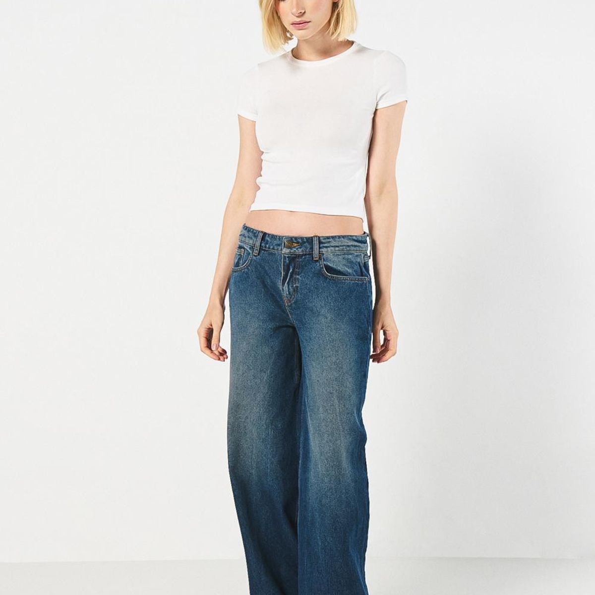 KOAJ - KOAJ Camiseta manga corta estampada en rib, silueta ajustada Mujer