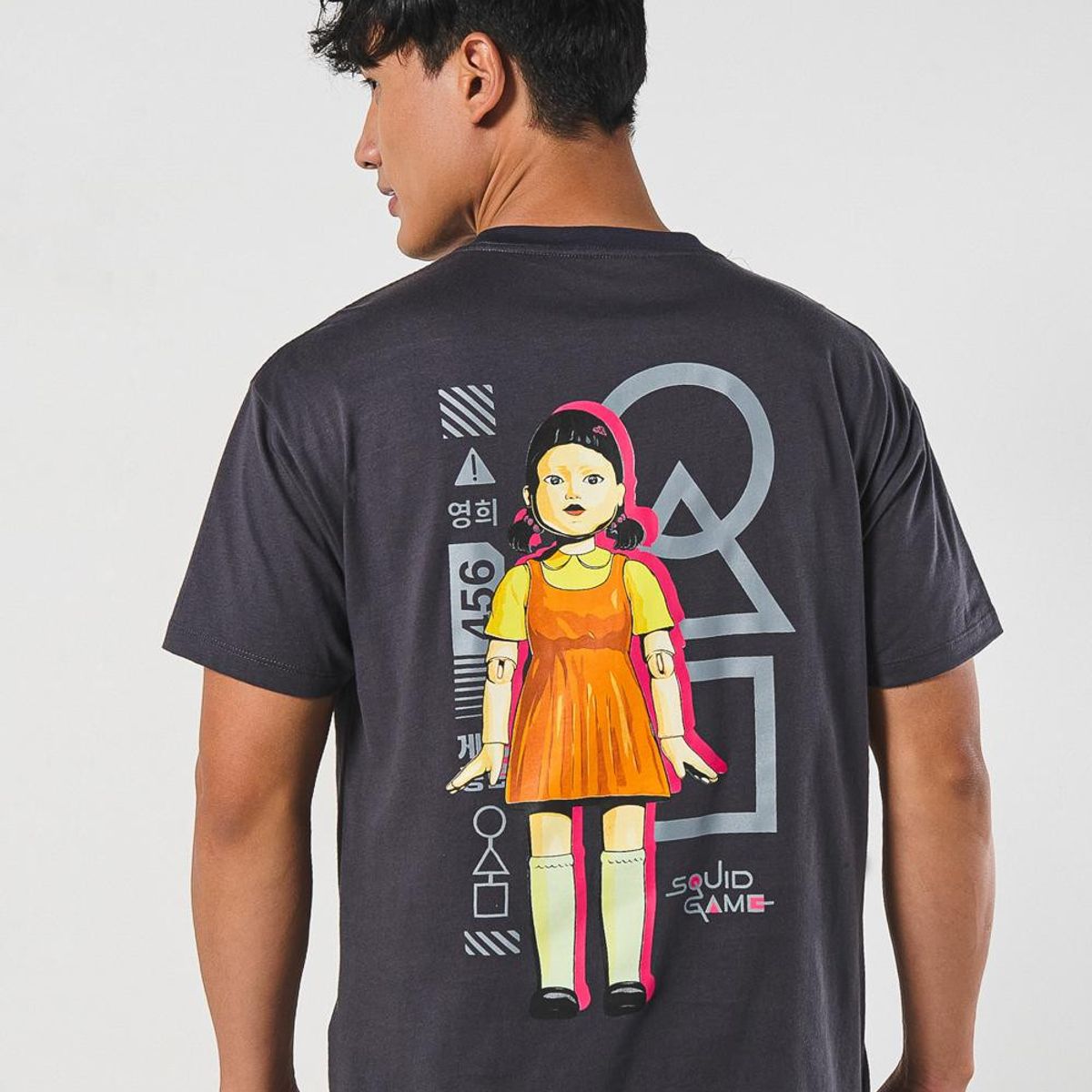 KOAJ - KOAJ Camiseta manga corta con estampado de Juego del calamar Hombre