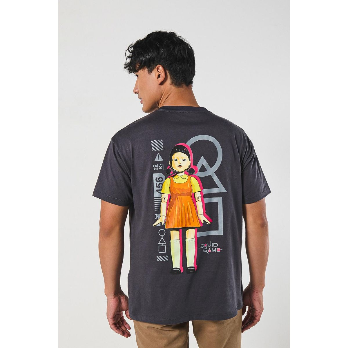 KOAJ - KOAJ Camiseta manga corta con estampado de Juego del calamar Hombre