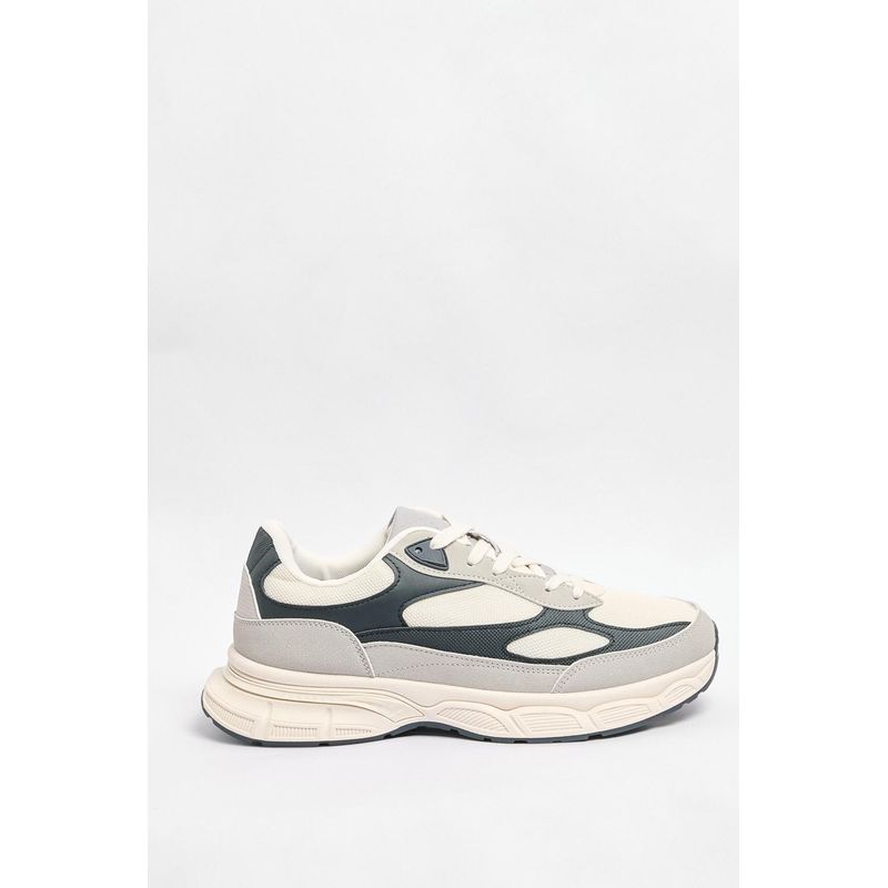 KOAJ - KOAJ Tenis tipo deportivo color blanco - gris con contrastes. HOMBRE