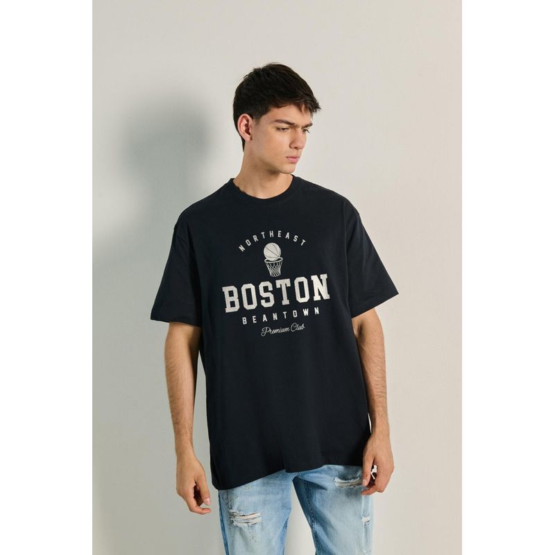 KOAJ - KOAJ Camiseta unicolor manga corta para hombre, elaborada en Hombre