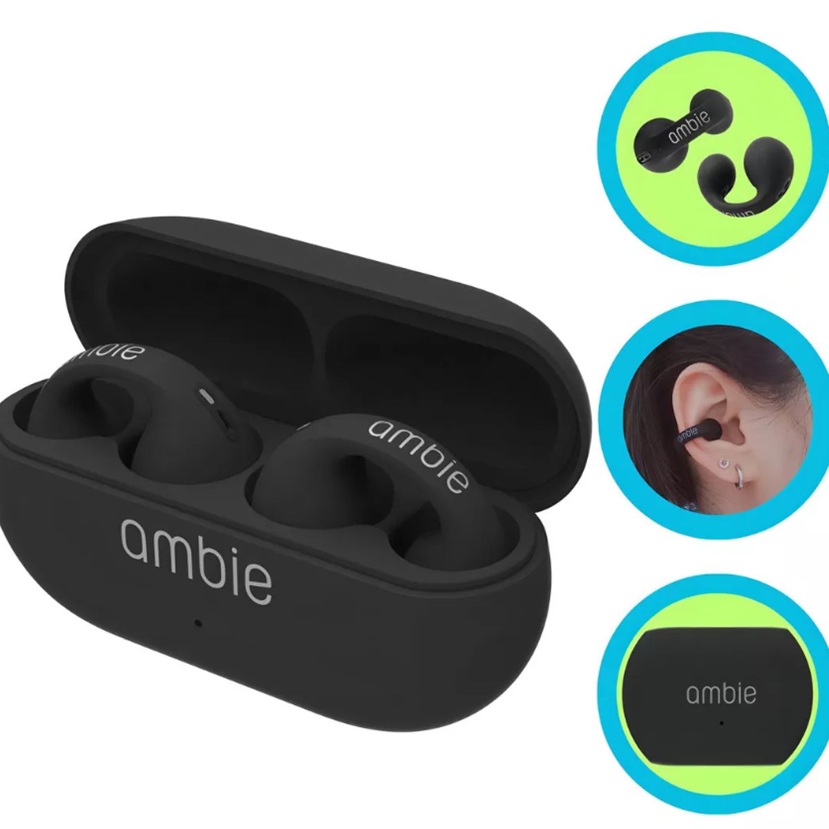 GENERICO - Auriculares deportivos inalámbricos Bluetooth Ambie color BLANCO