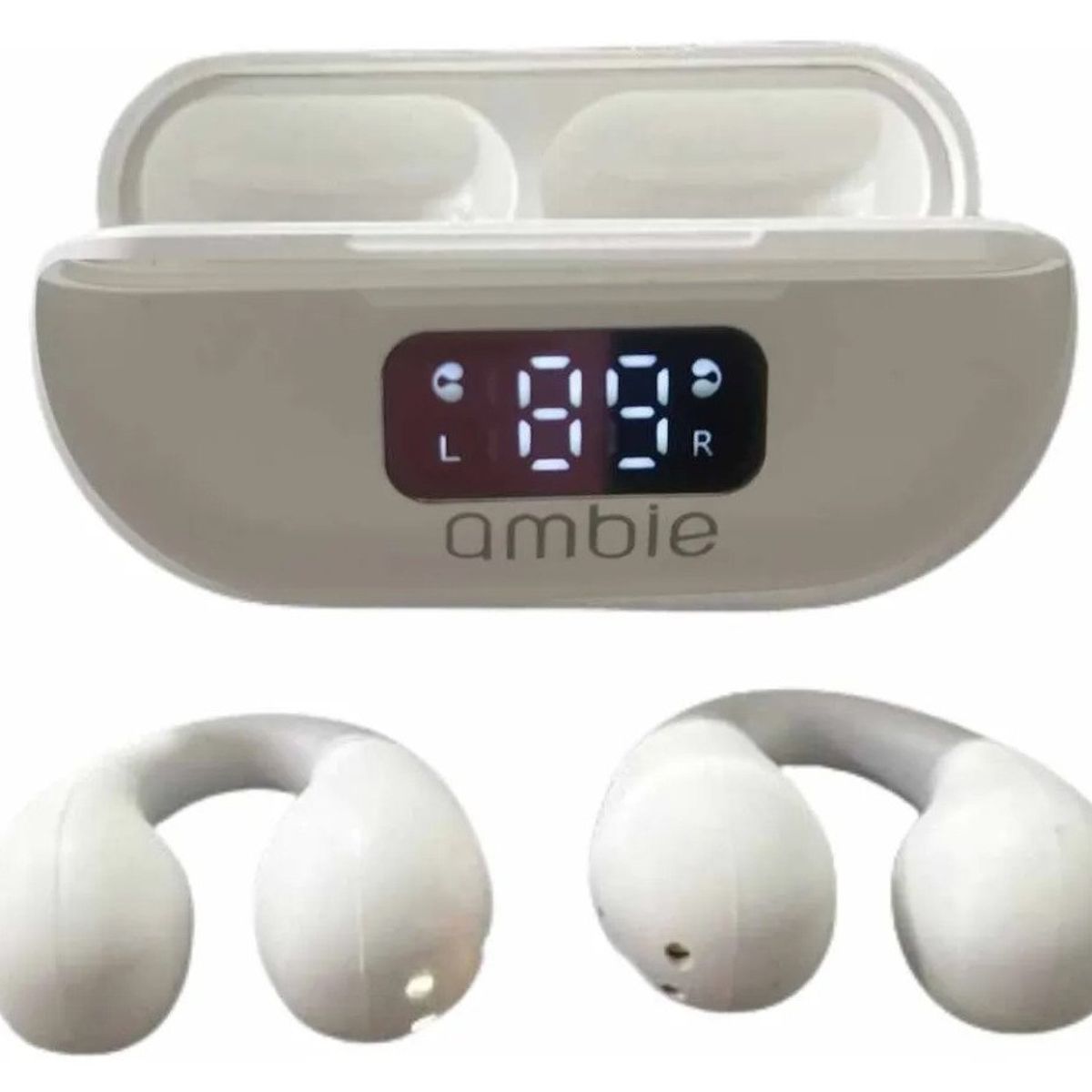 GENERICO - Auriculares deportivos inalámbricos Bluetooth Ambie color BLANCO