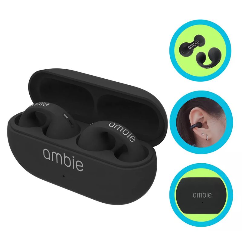 GENERICO - Auriculares deportivos inalámbricos Bluetooth Ambie color negro