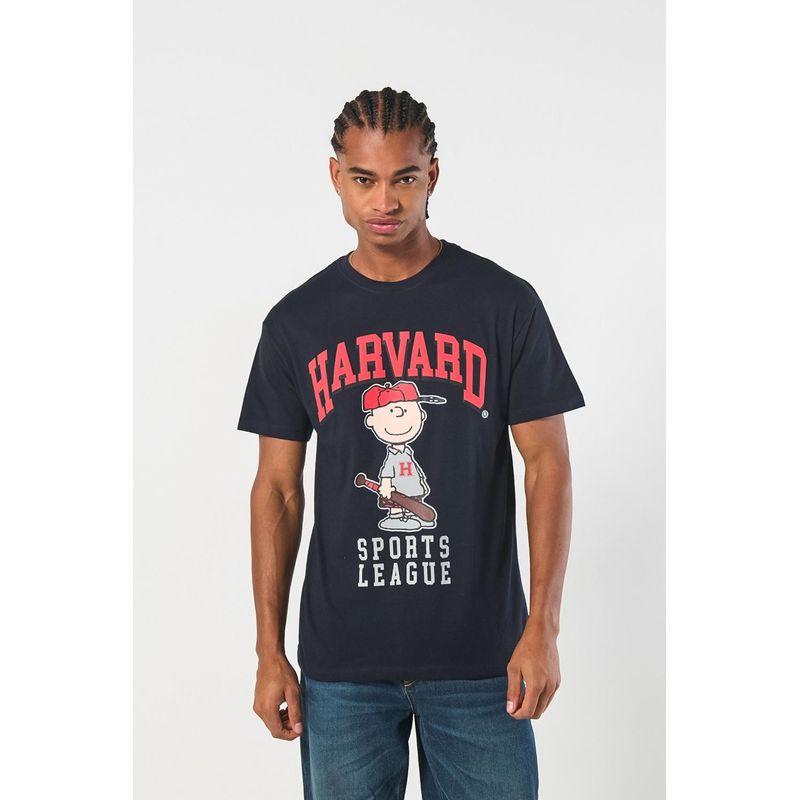 KOAJ - KOAJ Camiseta manga corta con estampado en frente de Harvard y HOMBRE