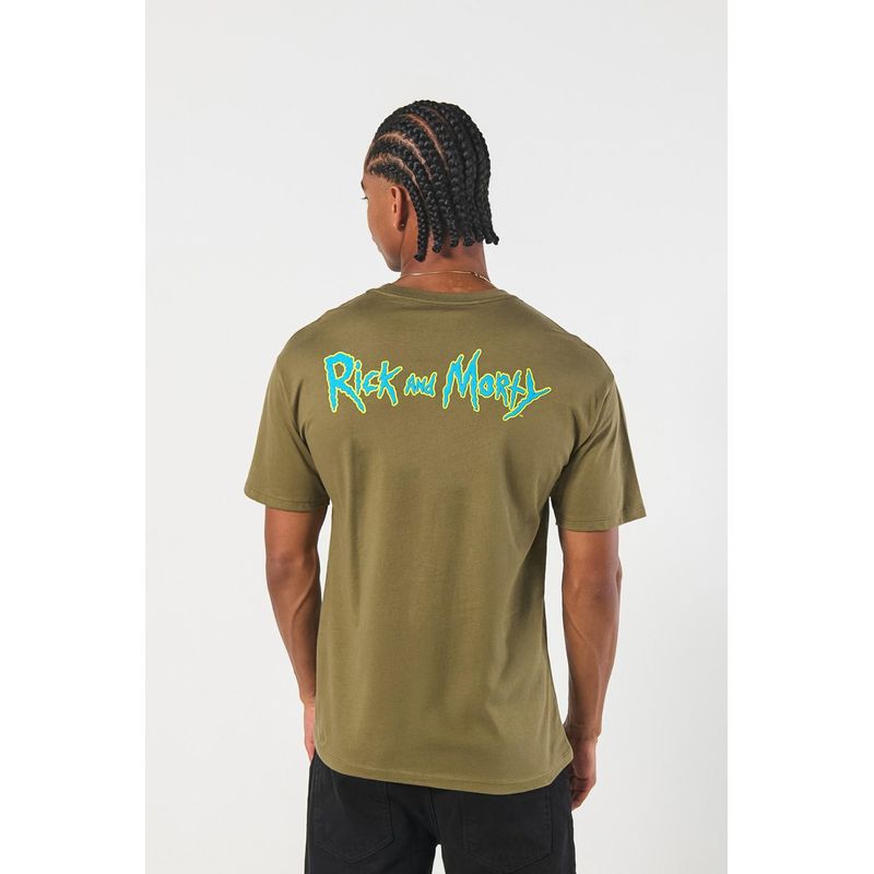 KOAJ - KOAJ Camiseta manga corta con estampado de Rick & Morty. Hombre