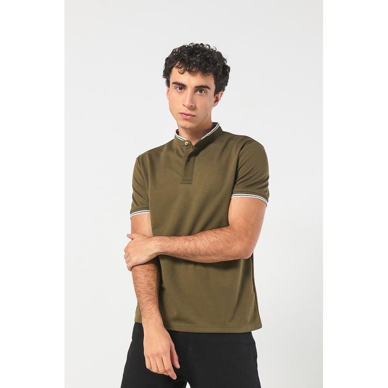 KOAJ - KOAJ Camiseta Polo unicolor con cuello y puños tejidos. HOMBRE