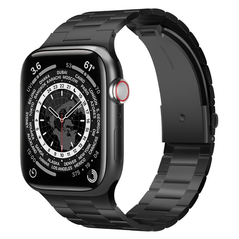 ELAGO - ELAGO Correa Metálica Compatible Apple Watch 42, 44, 45, 49 Mm Negro