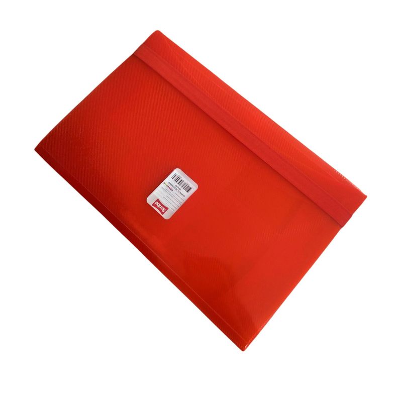 SCRIBE - Carpeta Seguridad Oficio Roja Con Gancho X 3 Unidades