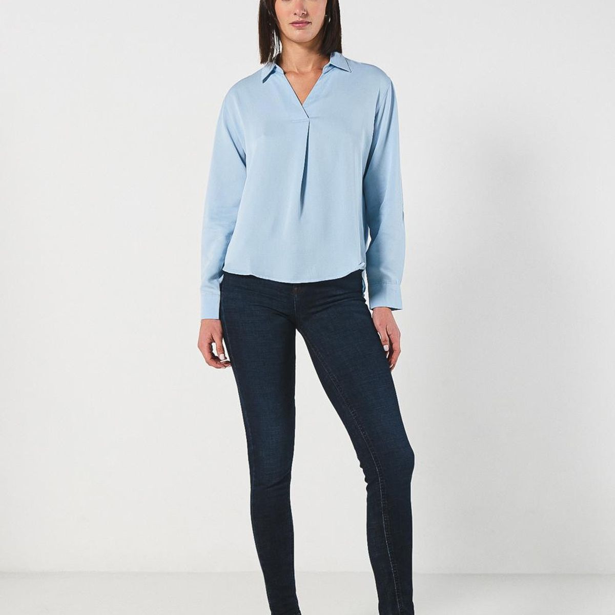 KOAJ - KOAJ BLUSA CON PRENSE Y MANGA LARGA. Mujer