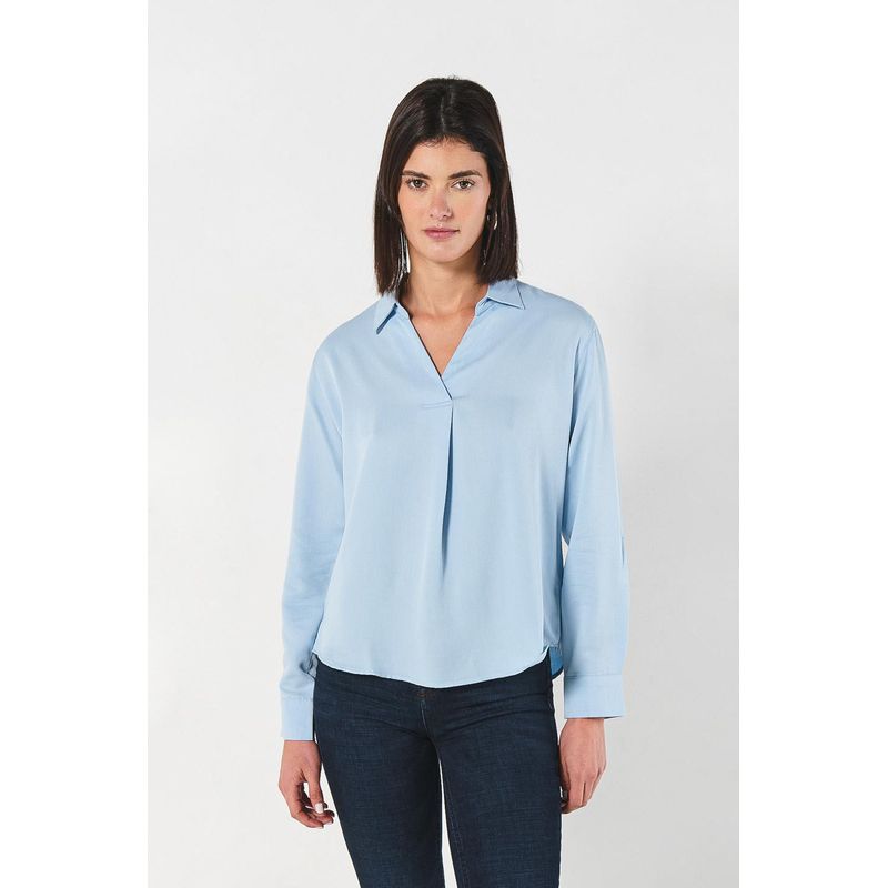 KOAJ - KOAJ BLUSA CON PRENSE Y MANGA LARGA. Mujer