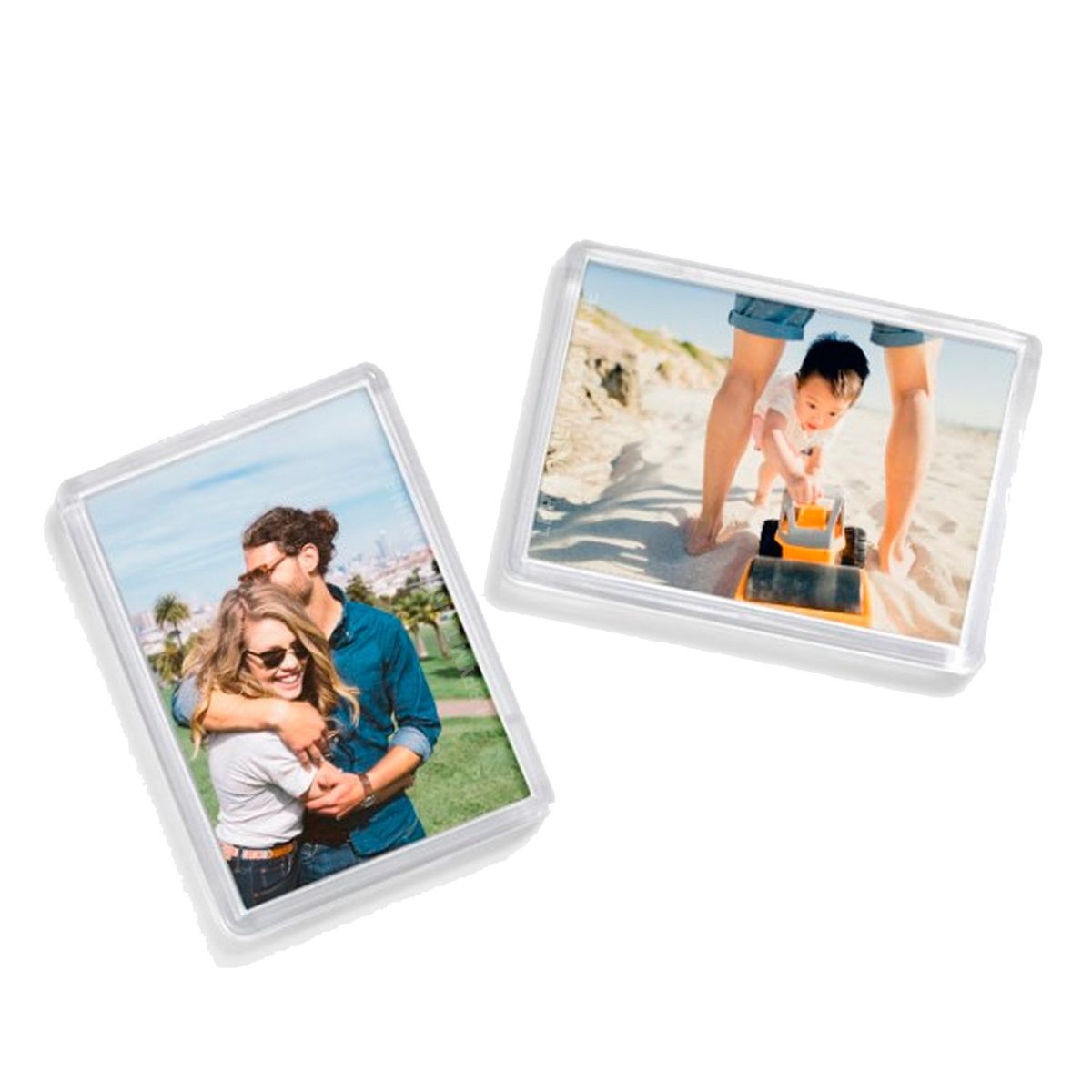 GENERICO - 10 Portaretratos para fotos con imán para la nevera