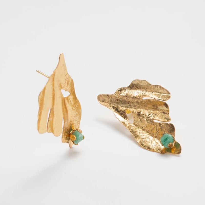 ENIGMA - Aretes Topo Huella Verde_.