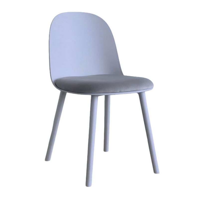 GENERICO - SILLA TAPIZADA TERCIOPELO Color Gris