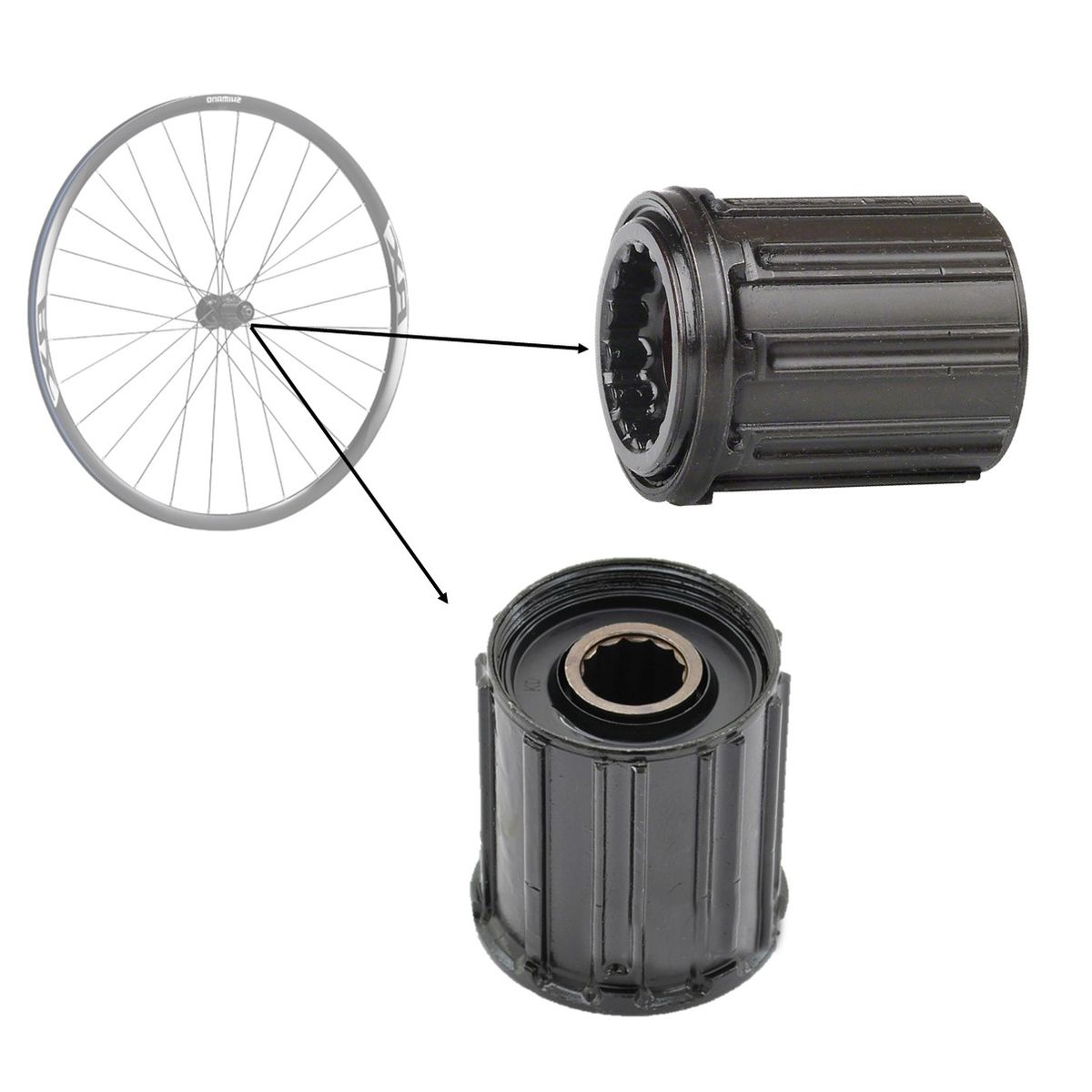 SHIMANO - Cuerpo Pacha Casete Shimano Rueda Rs010r Nucleo Manzana 11v