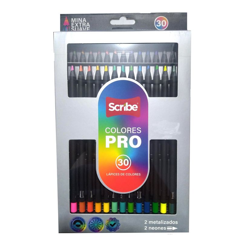SCRIBE - Colores Pro Uni Punta Scribe X 30 Unidades