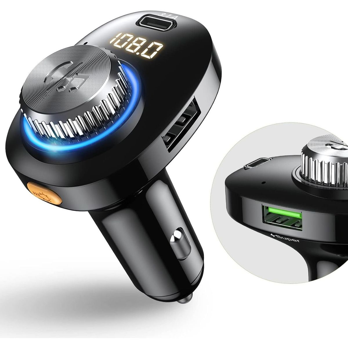 GENERICO - Transmisor Fm Bluetooth Para Coche