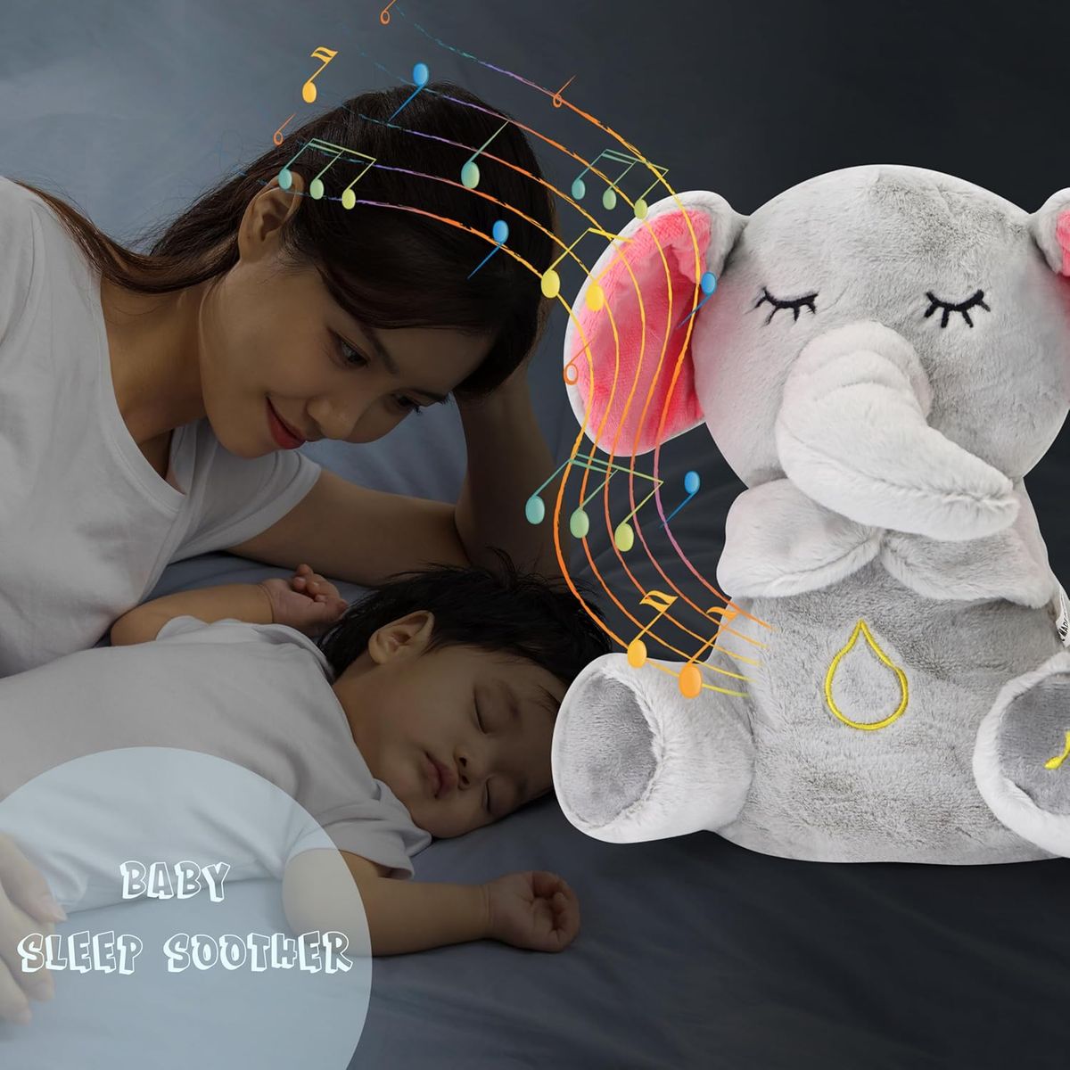 LANZURY IMPORTACIONES - VTech Bebé Roncando músical luz nocturna ELEFANTE