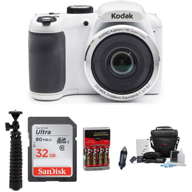 KODAK - Cámara Kodak PIXPRO AZ252 32GB SD trípode y accesorios