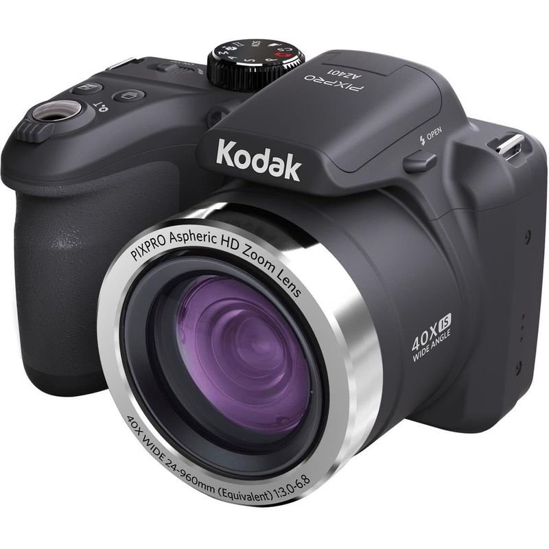 KODAK - Cámara digital Kodak PIXPRO AZ401-BK 16MP, 40X zoom, 3 LCD