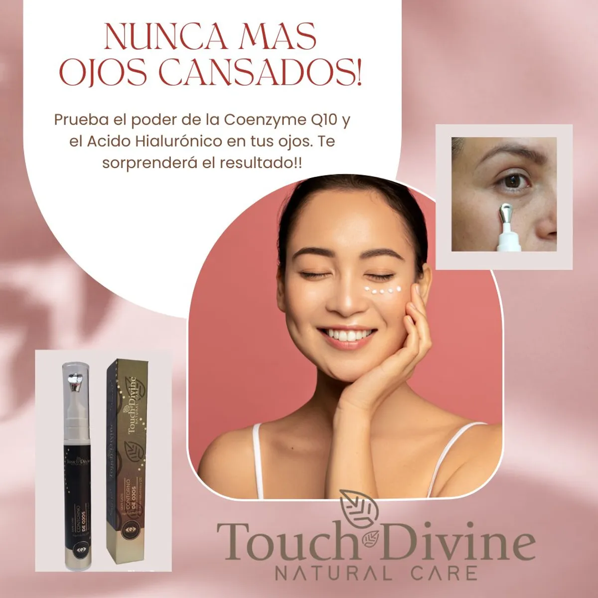 TOUCH DIVINE - Contorno de Ojos Hidratante con Ácido Hialurónico 15 g