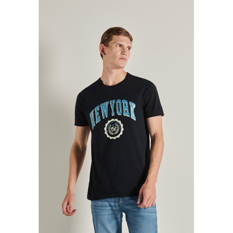 KOAJ - KOAJ Camiseta unicolor con cuello redondo para hombre cuenta Hombre