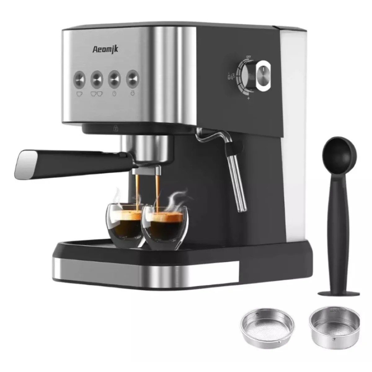 ZHOPI CO - Maquina Para Cafe Espresso Capuchino Latte 1050W 20 Bares