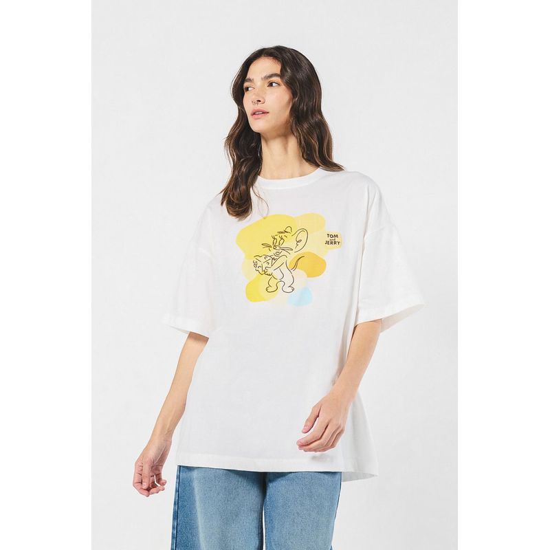 KOAJ - KOAJ Camiseta femenina fit super oversize manga corta, con est MUJER