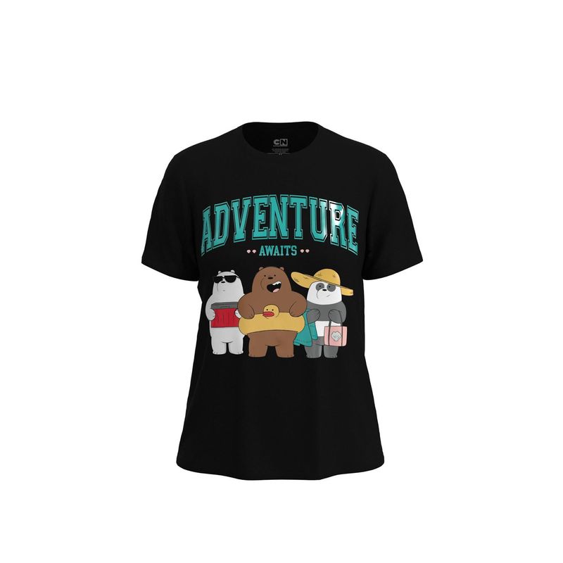 KOAJ - KOAJ Camiseta unicolor con diseÃ±o de Osos Escandalosos y ma MUJER
