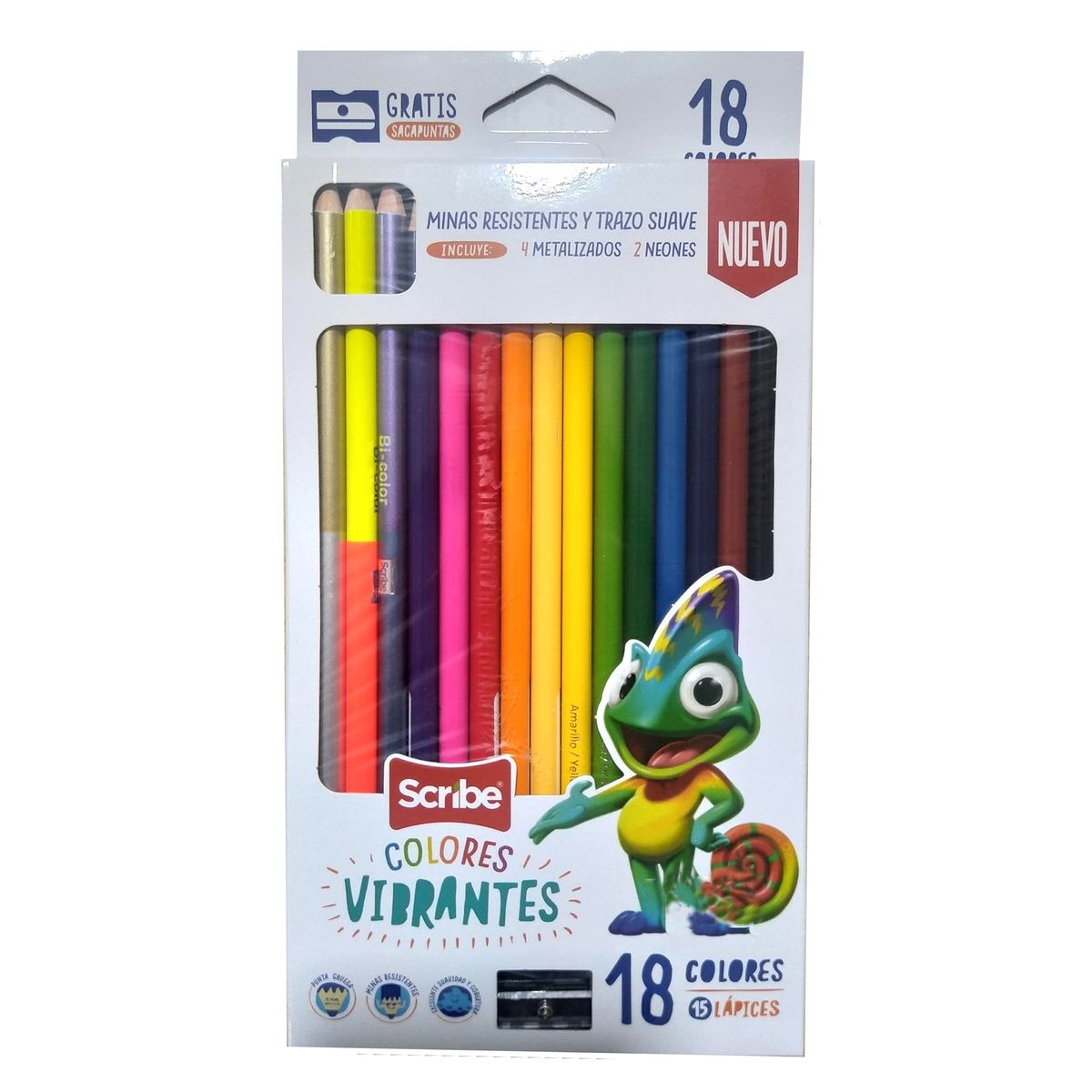 SCRIBE - Colores Unipunta x 18 Colores Scribe
