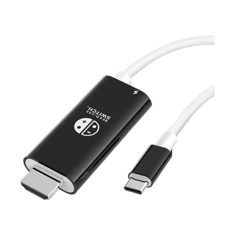GENERICO - Cable Convertidor Usb Tipo C a HDMI Para Nintendo Switch 2m NEGRO