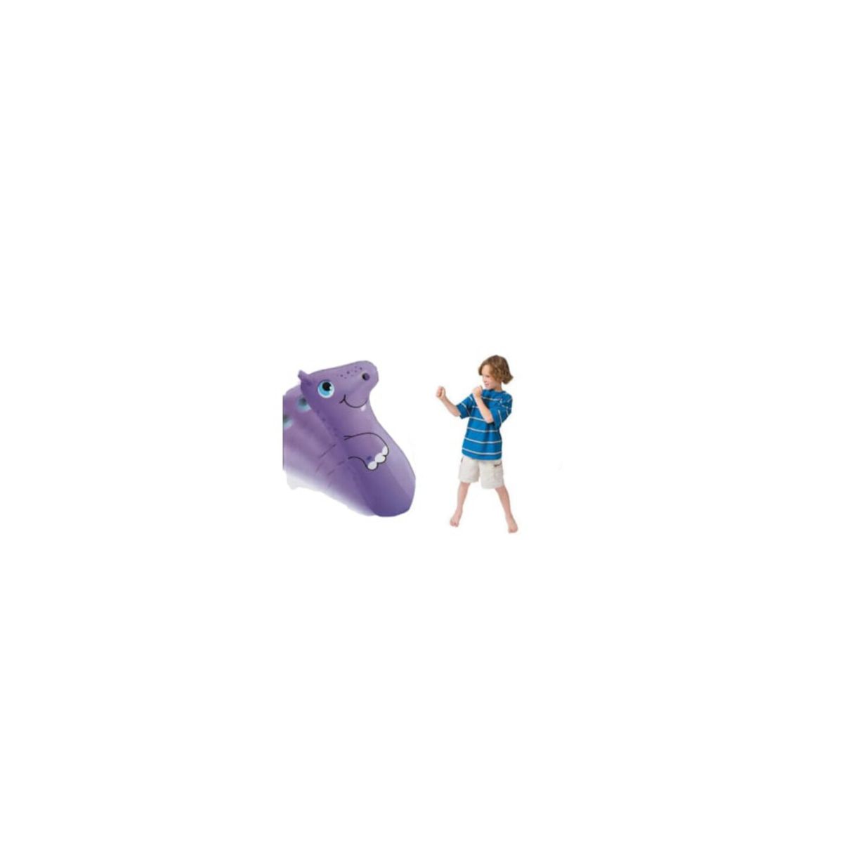 BESTWAY - Boxeador Inflable Bestway Hipopotamo Morado