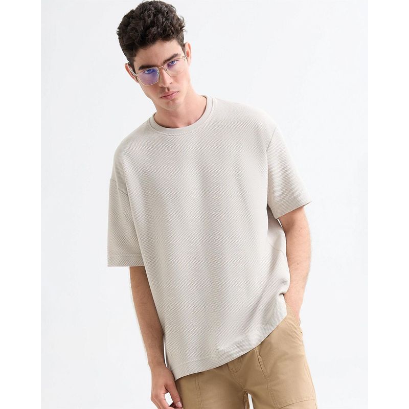 SEVEN SEVEN - Camiseta Para Hombre Manga Corta Cuello Redondo Color Beige Marca Seven Seven #45092634