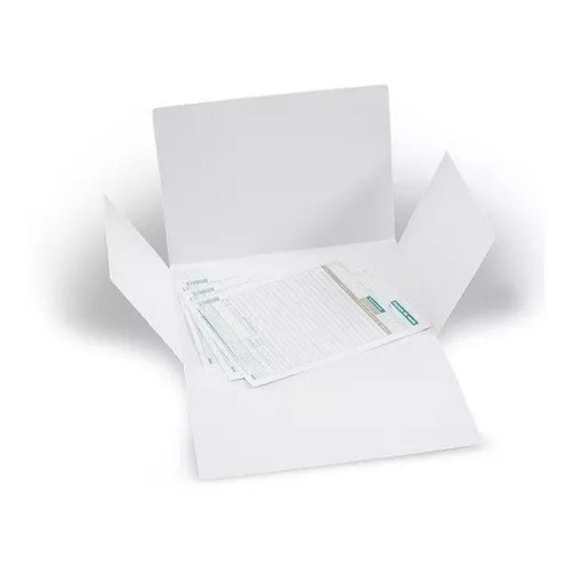 GARABATOS - Carpeta 4 Aletas Blanca Desacificada 320g X10 Unidades
