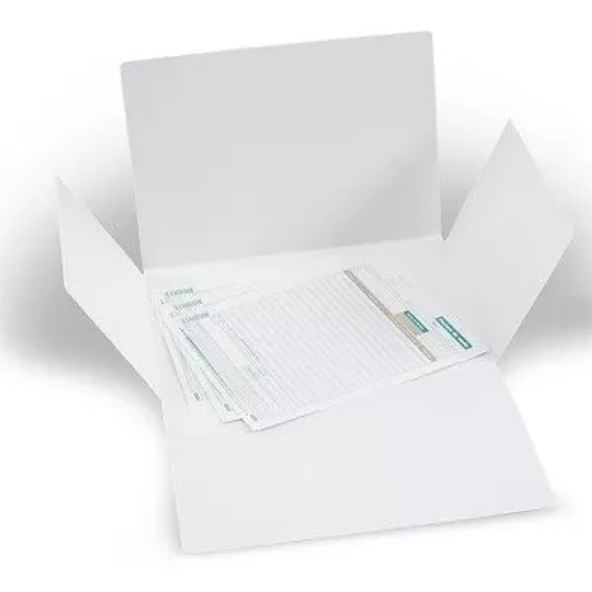 GARABATOS - Carpeta 4 Aletas Blanca Desacificada 320g X10 Unidades