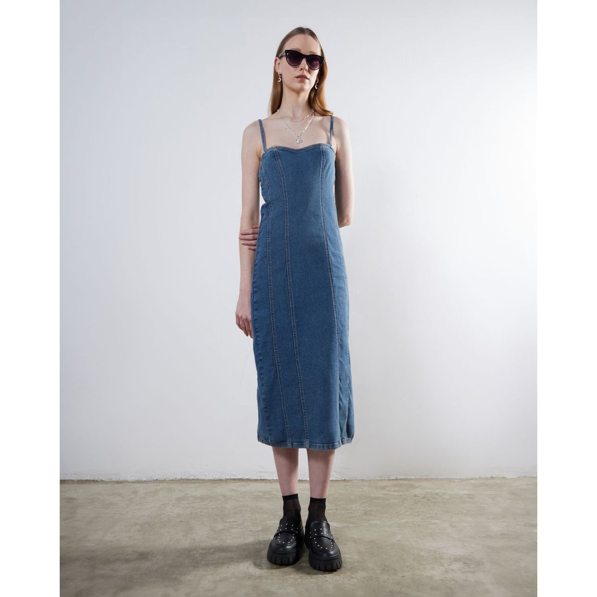 SEVEN SEVEN - Vestido Para Mujer Manga Sisa Color Azul Medio Marca Seven Seven #28171302