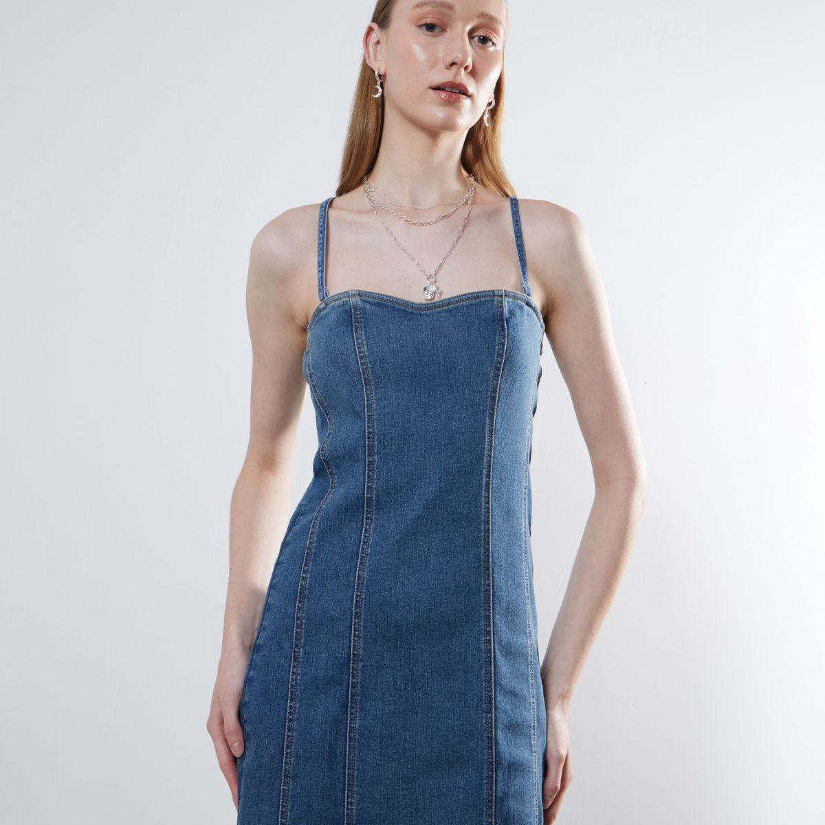 SEVEN SEVEN - Vestido Para Mujer Manga Sisa Color Azul Medio Marca Seven Seven #28171302