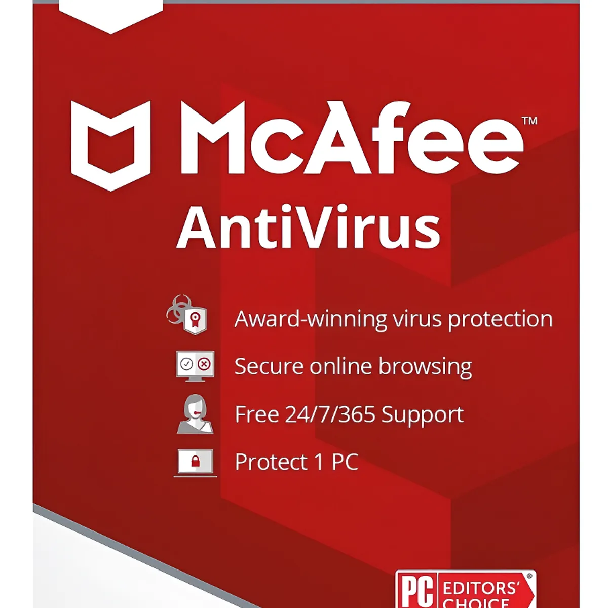 MCAFEE - Antivirus Mcafee 1 Dispositivo 1 Año - Windows 10 / 11 - MAC