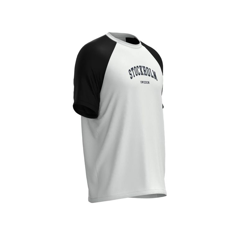 KOAJ - KOAJ Camiseta manga ranglan corta unicolor con texto college HOMBRE