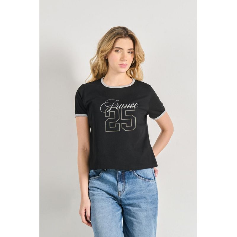 KOAJ - KOAJ Camiseta de contrastes femenina de FRANCE MUJER