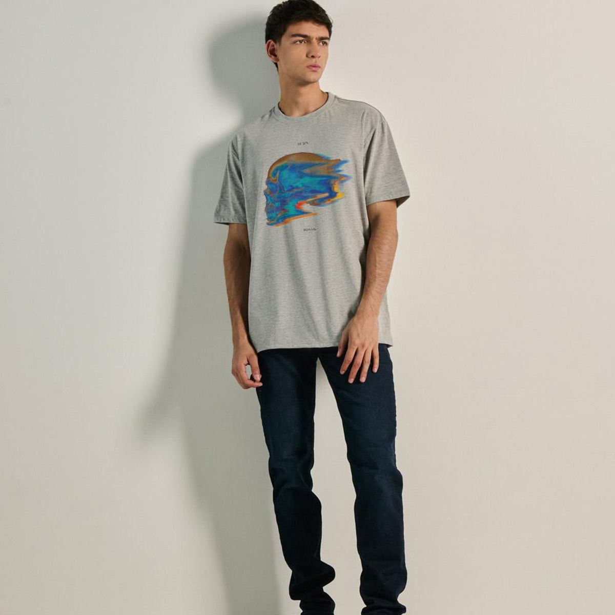 KOAJ - KOAJ Camiseta oversize manga corta de Born Roads HOMBRE