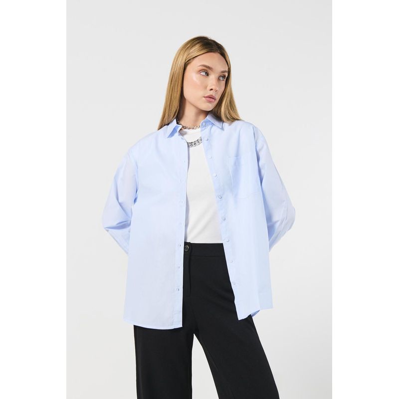 KOAJ - KOAJ BLUSA  CAMISERA OVERSIZE MANGA LARGA MUJER