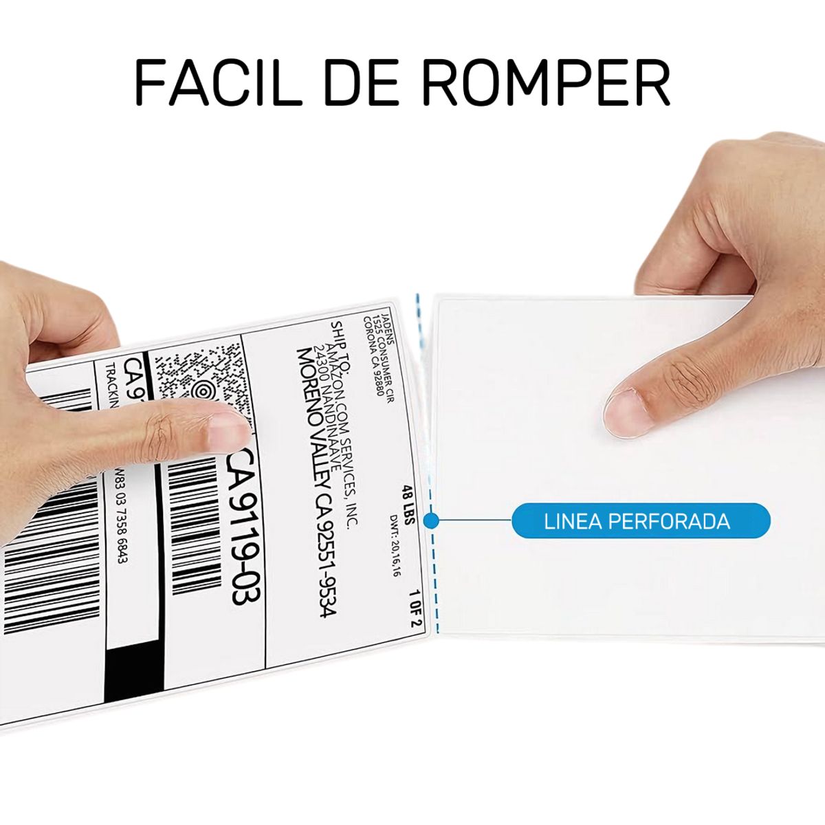 GENERICO - Rollo Etiqueta Adhesivas 150x100mm Impresora Térmica