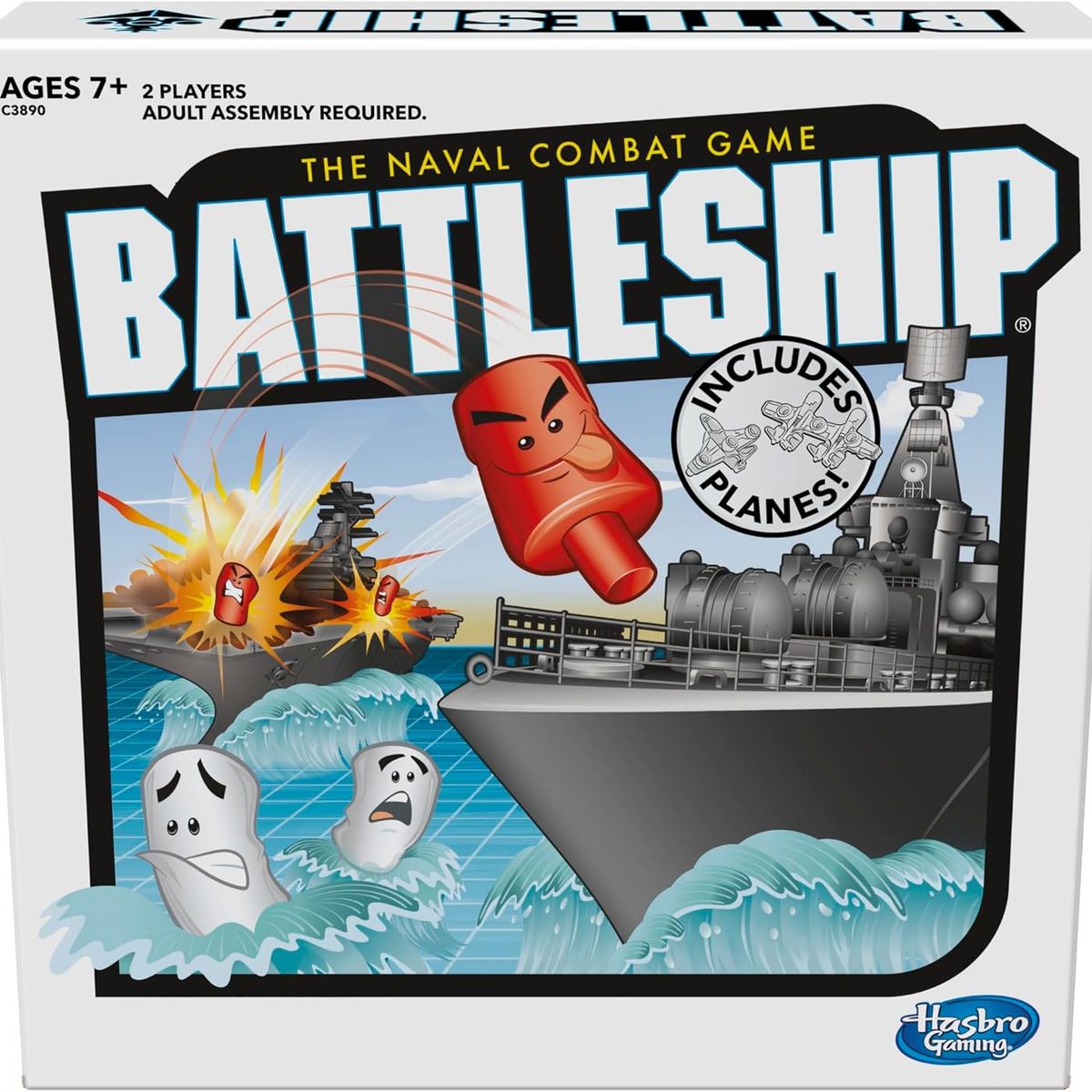 HASBRO GAMING - Juego de Estrategia Battleship de Hasbro para 7 años y más